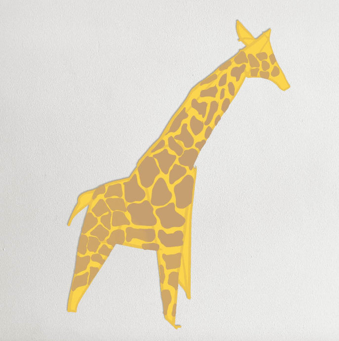 Autocolante Decorativo de Girafa com as cores nos tons torrados para dar cor ao quarto dos seus filhos!